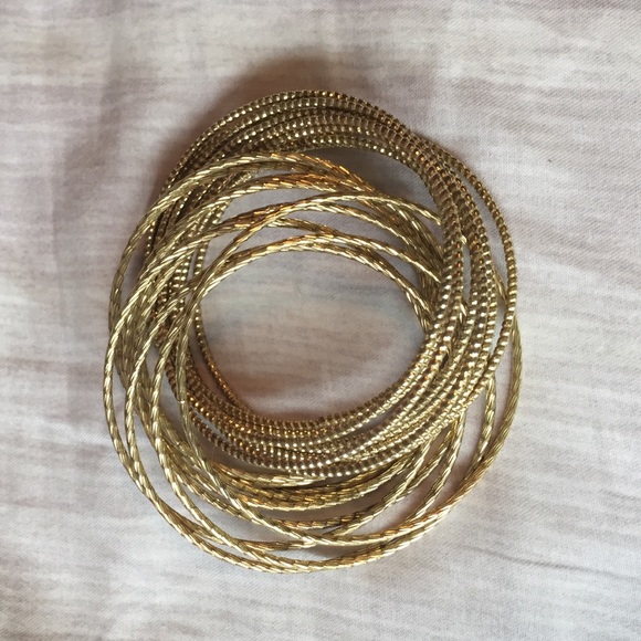Interlace Charlotte Russe Gold Bracelets