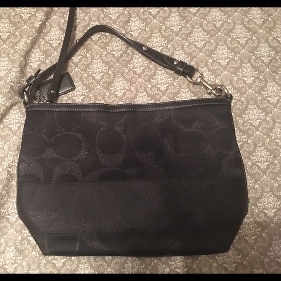 Classic black coach purse
