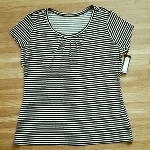 NWT Black and White Striped Shirt