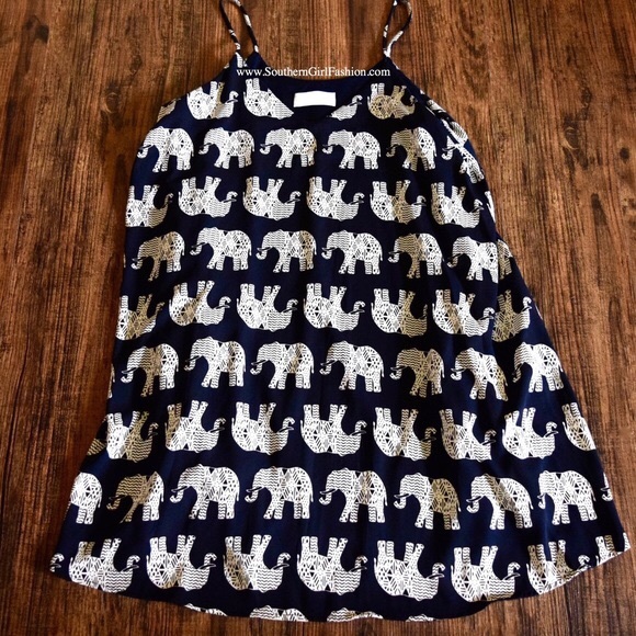 ELEPHANT DRESS Printed Trapeze Swing Festival Mini - Picture 2 of 6