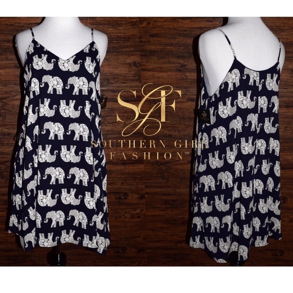 ELEPHANT DRESS Printed Trapeze Swing Festival Mini - Picture 3 of 6