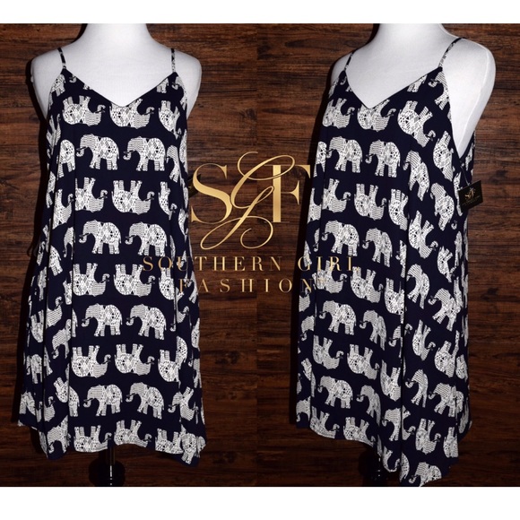 ELEPHANT DRESS Printed Trapeze Swing Festival Mini - Picture 4 of 6