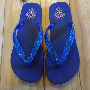 Sparkly Reef flip flops