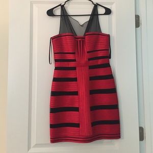 BCBG red cocktail dress