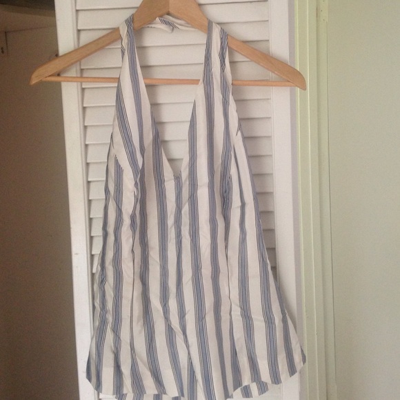 French designer silk halter top