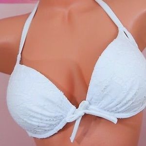 White Bikini Top Push Up