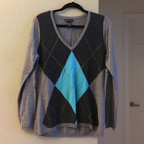 New York & Company argyle sweater