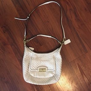 White leather AUTHENTIC Coach bag