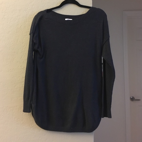 Old Navy dark gray tunic sweater.