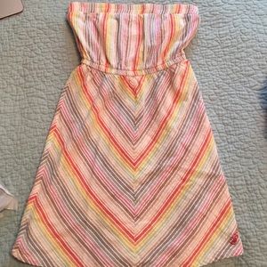 Diagonal stripped dress