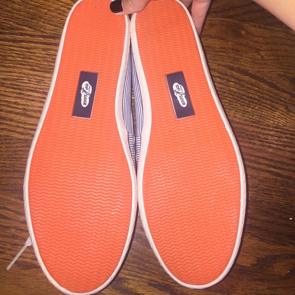 Cruiser Striped Lace-Up Slip-On, Blue/White - Picture 2 of 2