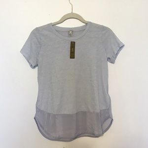 New J. Crew shirt with sheer back