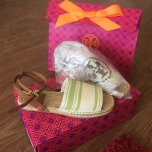 Brand new with tags and box Tory burch sandals.
