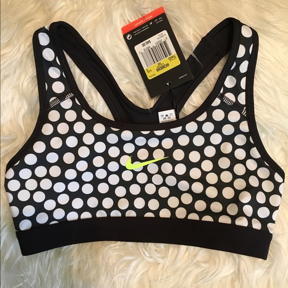 NWT Nike Pro Classic Dot Sports Bra - Picture 3 of 4