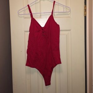 Red bodysuit