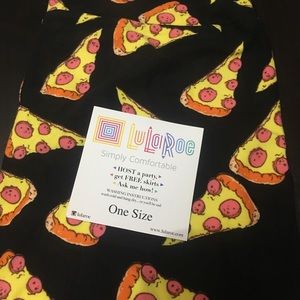 BNWT LuLaRoe pizza leggings OS