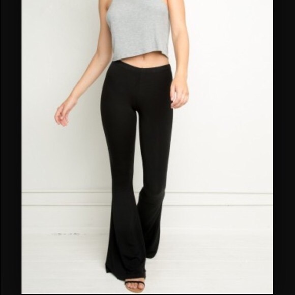 Suede Brandy Melville flare bell bottom pants