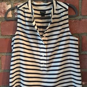 J Crew silky feel sleeveless top