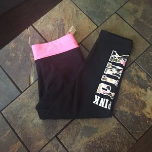 PINK Yoga Capris