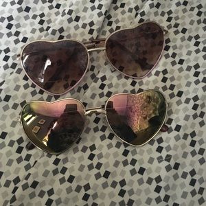 New heart shaped glasses!