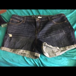 Denim shorts