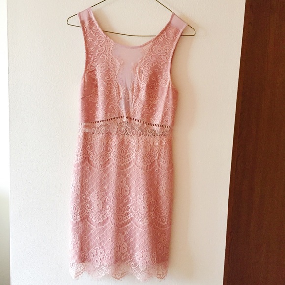NWOT Lace Soft Pink Dress