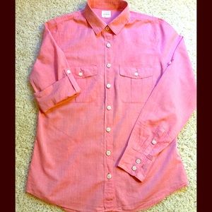 J. Crew "The Perfect Shirt" in watermelon
