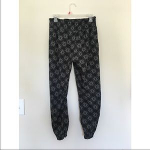 Patterned Jogger Style Pants Size M