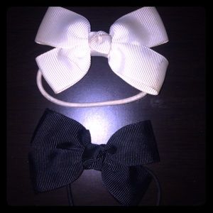 Handmade bow hair ties