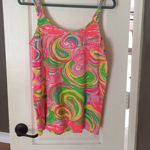 Lilly Pulitzer Tabbie Tank Multi All Nighter