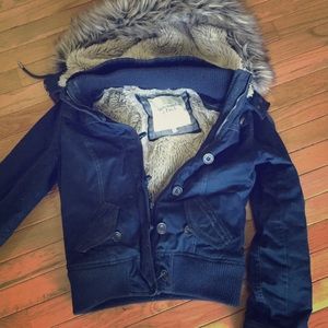 Fur lined fall/winter coat