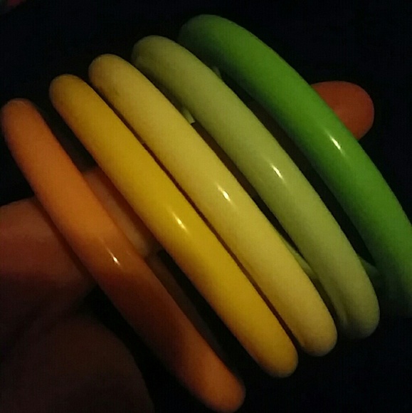 Vintage pastel Avon bangles