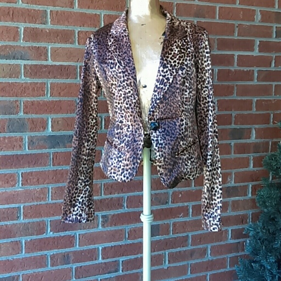 LAST KISS Jackets & Blazers - Leopard print blazer