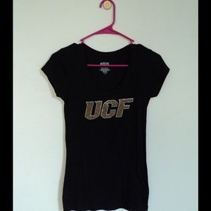 Black UCF Rhinestone Shirt