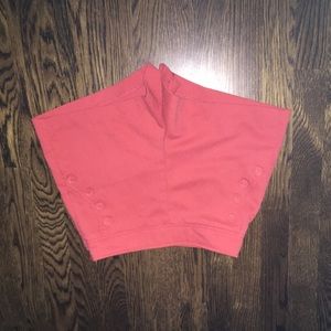 Orange High Waisted Shorts