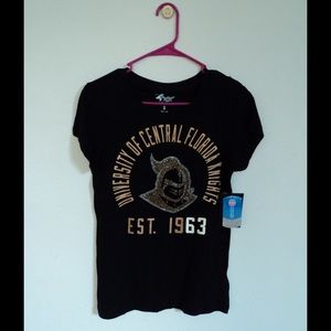 Black UCF KNIGHTS Rhinestone Shirt