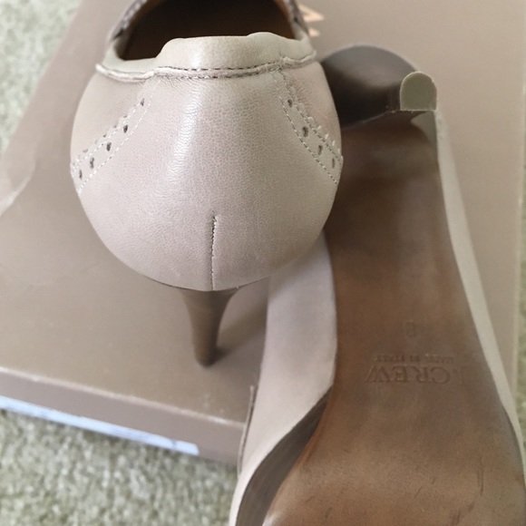 J Crew Biella taupe, high-heel loafers ๐ - Picture 4 of 4