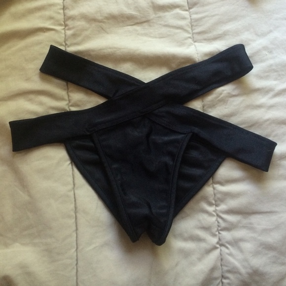 New black rave/swim bottoms
