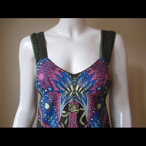 FP butterfly printed mini dress/tunic