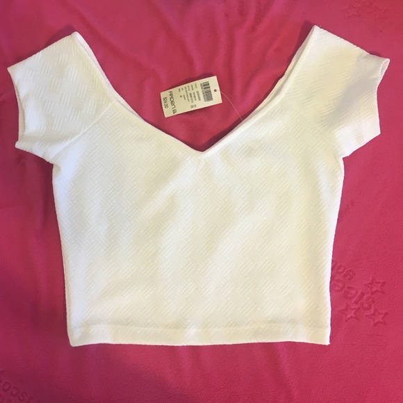 White crop top from Arden B. With tags