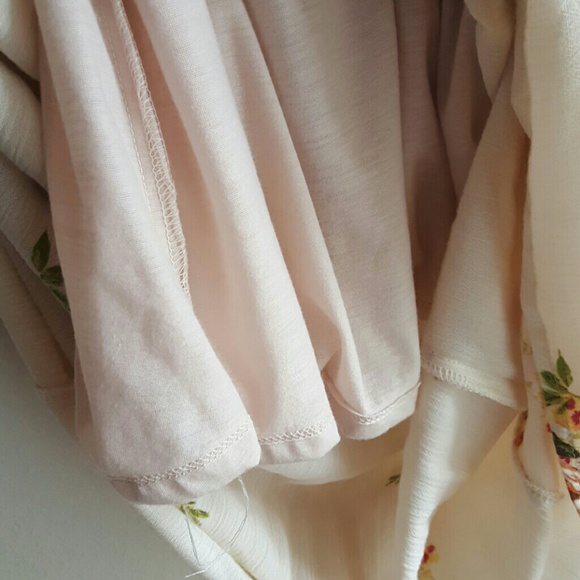 *SOLD* LOVE STITCH Boho Floral Cream Maxi Dress - Picture 3 of 4