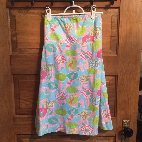 Lilly Pulitzer strapless dress