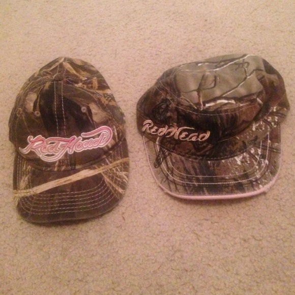 Red head camo hats
