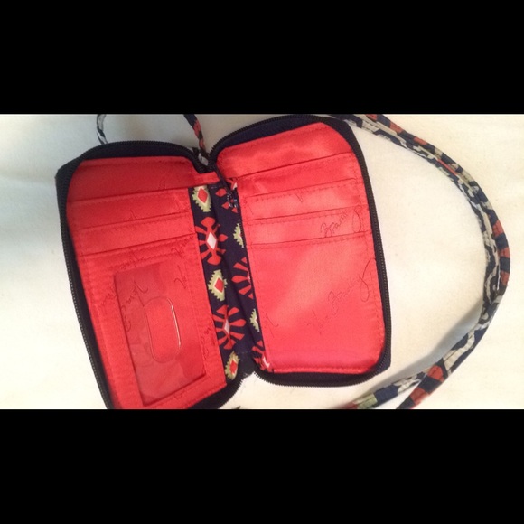 Vera Bradley wristlet and lanyard