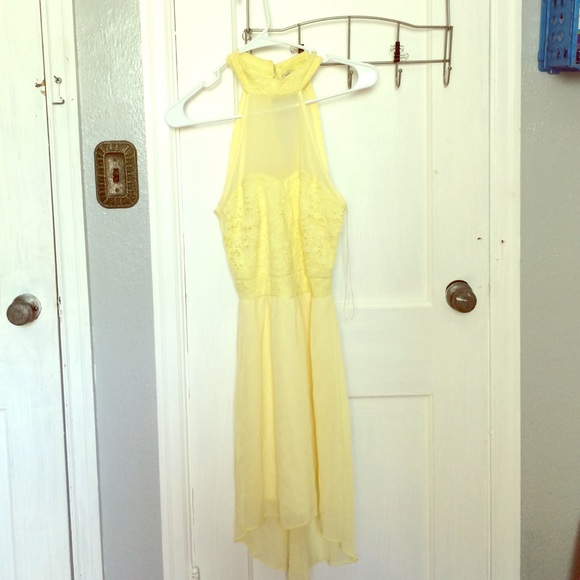 Yellow High Low Dress