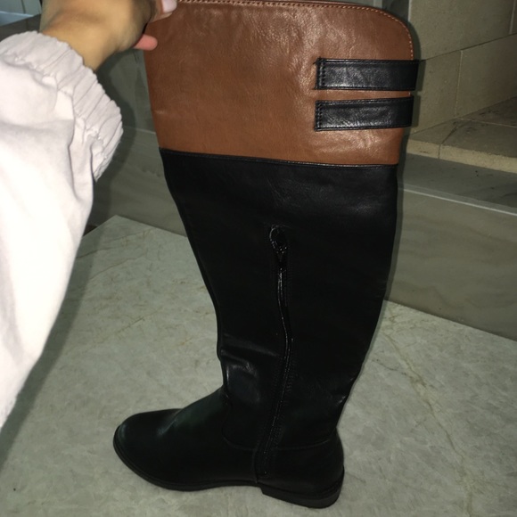 To the knee leather boots - never worn