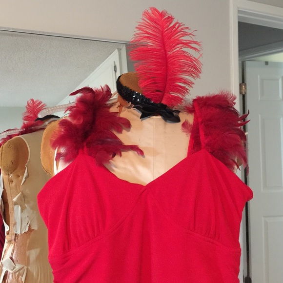 Red pinup gatsby dress