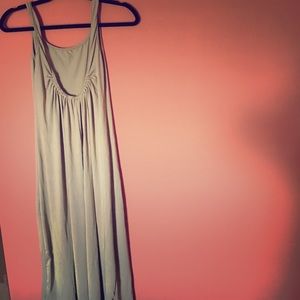 Nude Open back Maxi Dress for petites!