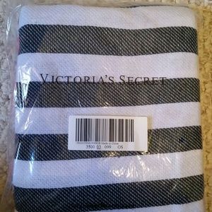Victoria's Secret striped beach blanket, 2016 New!