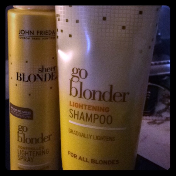Go blonder spray and shampoo
